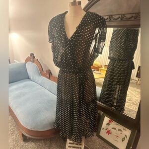 MSK Women Polkadot Sheer Dress Size 20W